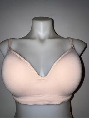 PINK Victoria's Secret cream Seamless Wireless Bralette pushup sz xl NWT